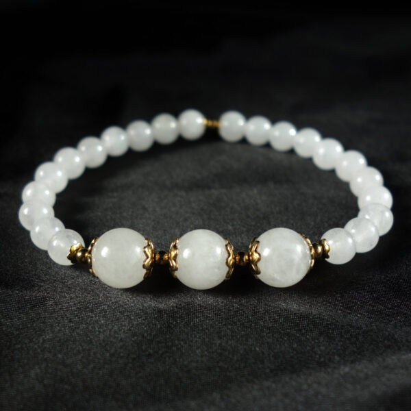 White-Chalcedony-Semi-Precious-Stone-Stainless-Steel-Beaded-Bracelet-DSC01589-1