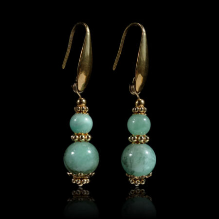 Natural-Arcane-African-Emerald-Earrings-Semi-Precious-Stone-PVD-Plated-Gold-Finish-Stainless-Steel-02867-1