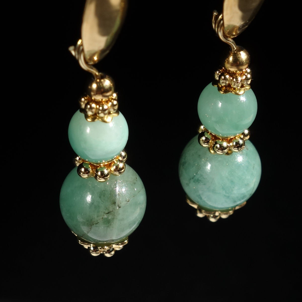 Natural-Arcane-African-Emerald-Earrings-Semi-Precious-Stone-PVD-Plated-Gold-Finish-Stainless-Steel-02875-1