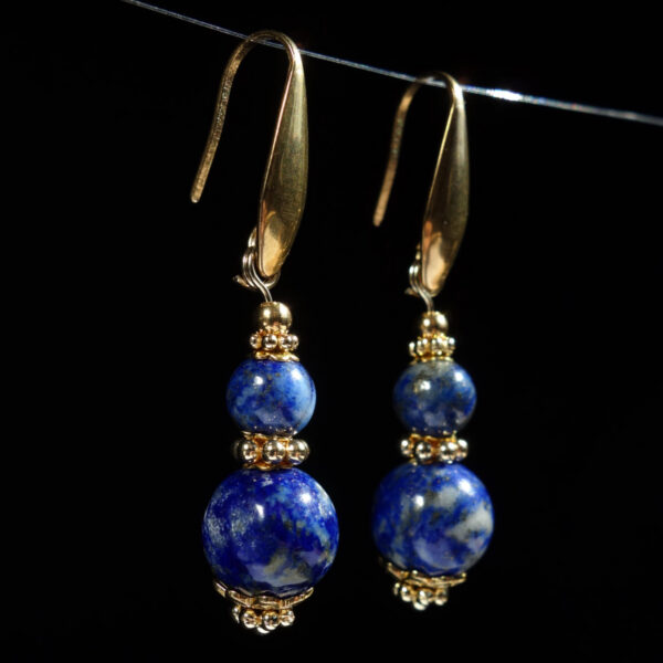Natural-lapis-lazuli-beaded-earrings-semi-precious-stone-stainless-steel-hooks-findings-02838-1