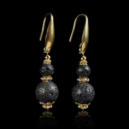 black-lava-stone-earrings-dyed-natural-basalt-beads-pvd-plated-stainless-steel-18k-finish-03389-1