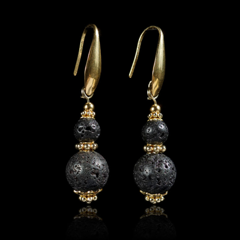 black-lava-stone-earrings-dyed-natural-basalt-beads-pvd-plated-stainless-steel-18k-finish-03389-1