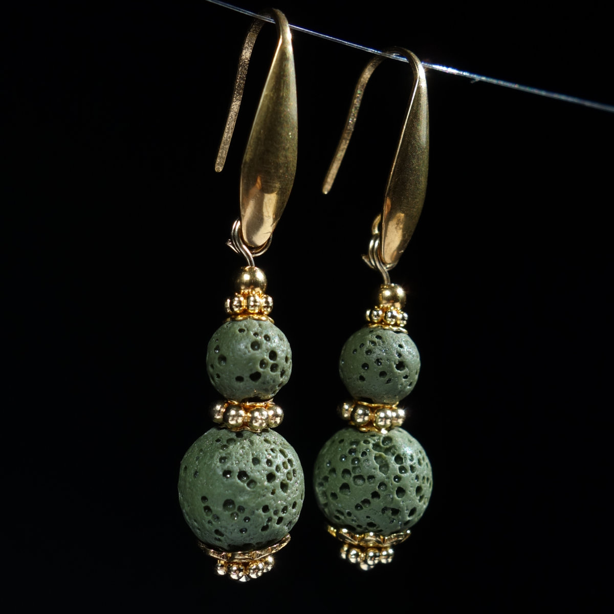 dark-green-lava-stone-earrings-dyed-natural-basalt-beads-pvd-plated-stainless-steel-18k-finish-03268-1