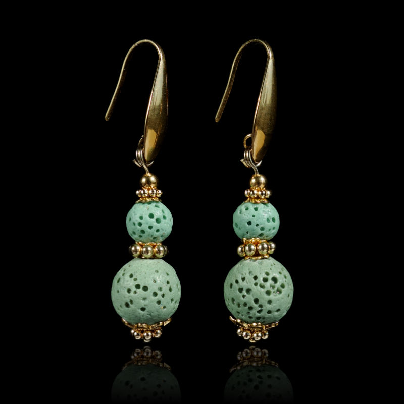 light-green-lava-stone-earrings-dyed-natural-basalt-beads-pvd-plated-stainless-steel-18k-finish-03247-1