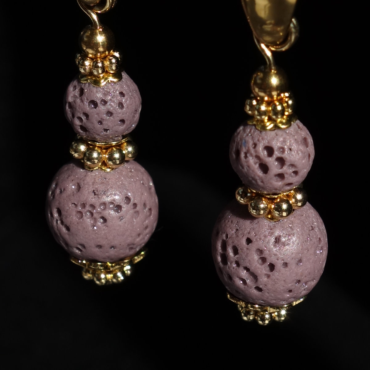 purple-lava-stone-earrings-dyed-natural-basalt-beads-pvd-plated-stainless-steel-18k-finish-03316-1