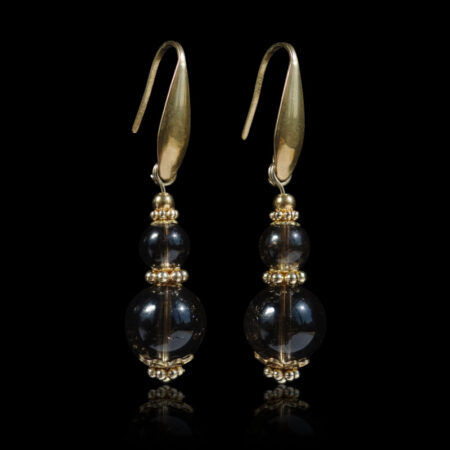 smoky-quartz-earrings-semi-precious-gemstone-beads-pvd-plated-stainless-steel-18k-gold-finish-03646-1