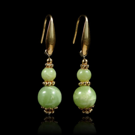 vesuvianite-earrings-semi-precious-gemstone-beads-pvd-plated-stainless-steel-18k-gold-finish-03448-1
