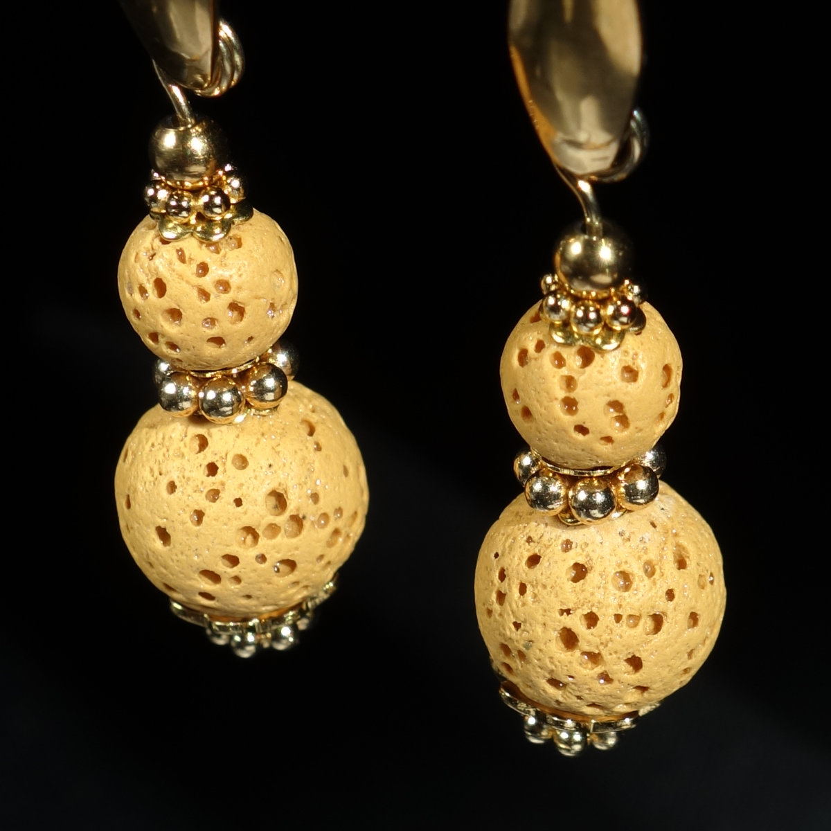 yellow-lava-stone-earrings-dyed-natural-basalt-beads-pvd-plated-stainless-steel-18k-finish-03245-1