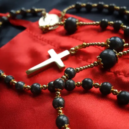 Pyrite Capped Rosary Stainless Steel Silvi Simberg KOSMOS 2